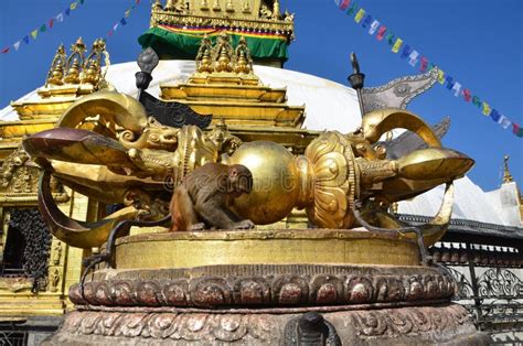 Kathmandu Nepal Buddyjski Vajra Jest Obrządkowym Mitologicznym