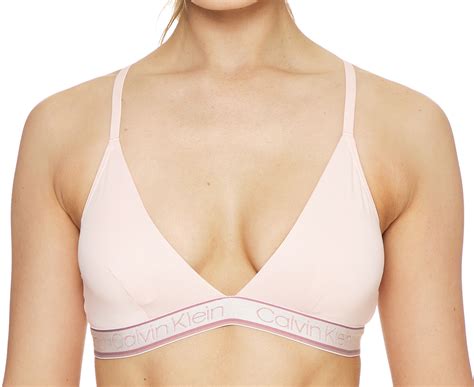 Calvin Klein Women S Chromatic Lightly Lined Triangle Bralette Nymph