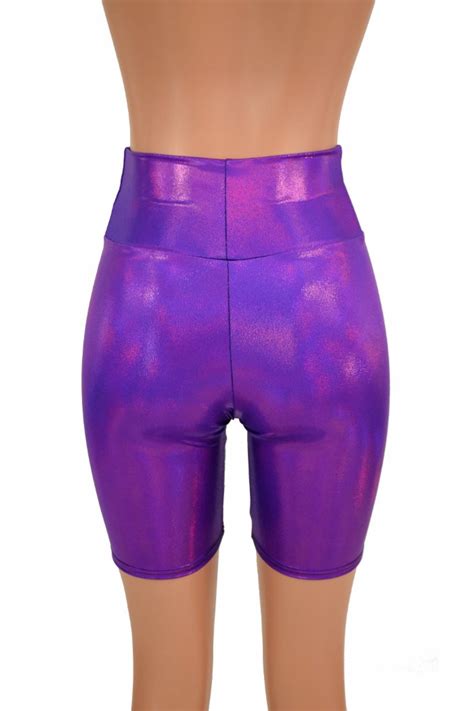 High Waist Grape Purple Bike Shorts 155441 Etsy