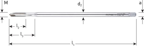 Hss Machinetap Extra Lang Doorlopend Din M St Jrv Products