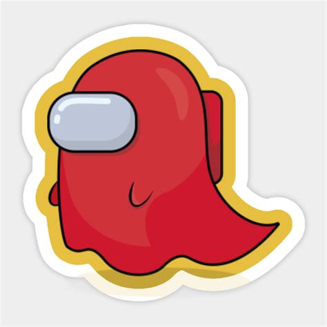 Among Us ghost - Among Us - Sticker | TeePublic