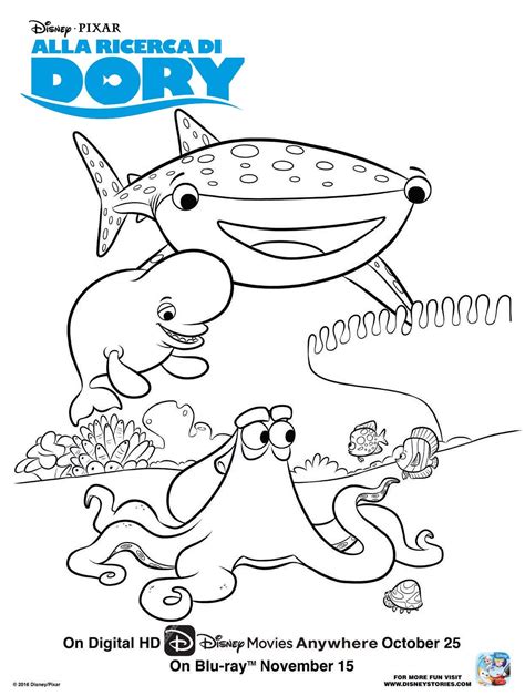 Disegni Da Colorare Alla Ricerca Di Dory Sogni D Oro