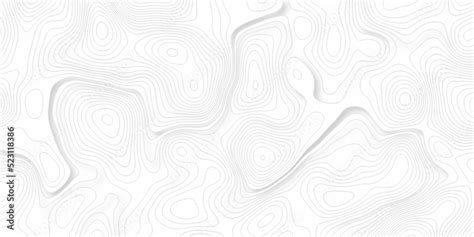 Black and white Topographic map. Geographic mountain relief. Abstract lines background. Contour ...