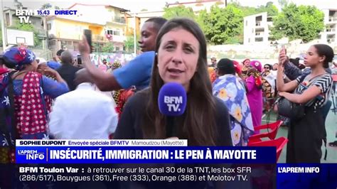 Mayotte Marine Le Pen Promet De Tordre Le Cou Aux Comores Vid O