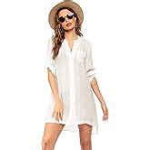 UNibelle Damen Strandkleid Bikini Cover Up Strandponcho Sommer Bademode