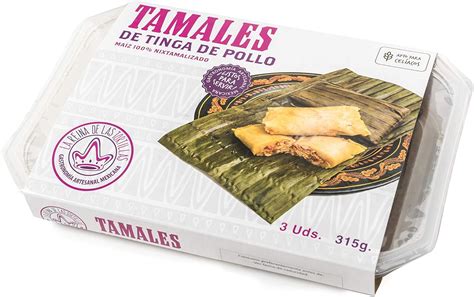 La Reina De Las Tortillas Tamales De Tinga De Pollo Pack 3 Piezas