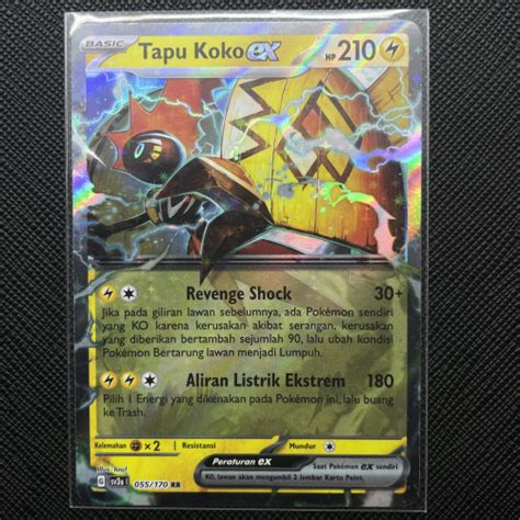 Jual Tapu Koko Ex Sv S Kilau Hitam Kartu Pokemon Indonesia Tcg Card