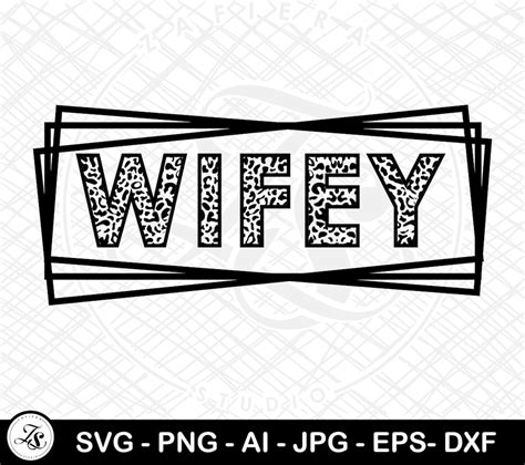 Wedding Svg Leopard Wifey Svg Cheetah Wifey Png Wifey Svg Bride Svg Square Frame Svg Wifey