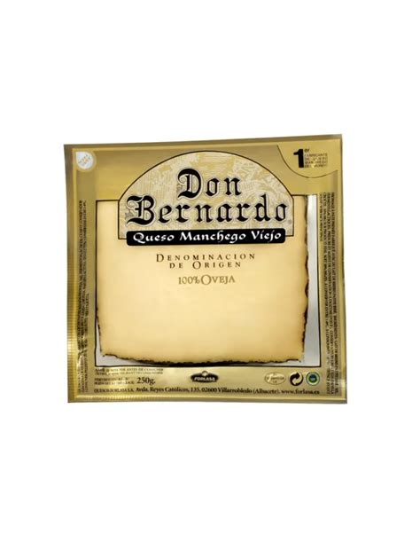 Cuña Queso Manchego D O P Viejo 250g Don Bernardo