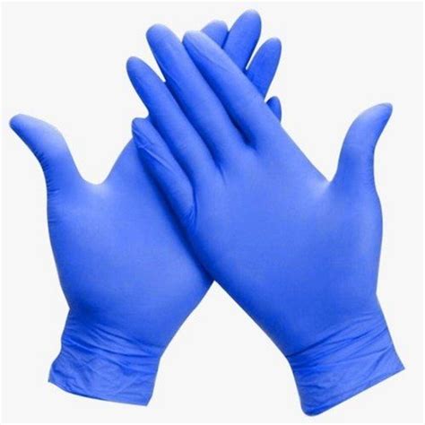 Disposable Blue Sterile Nitrile Surgical Gloves For Doctors And