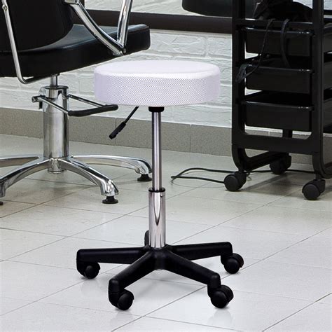 Tabouret massage à roulettes réglable en hauteur pivotant HOMCOM