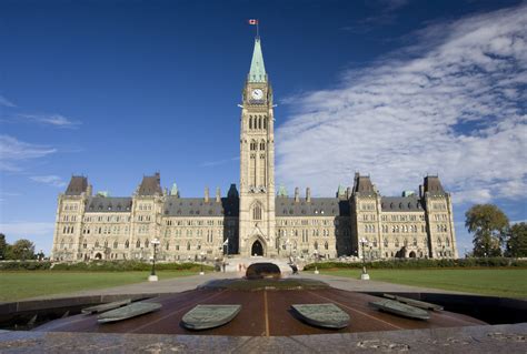 Parliament of Canada, heroes flame monument - CAHP