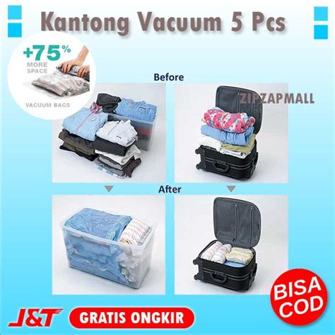 Jual Alat Vacum Plastik Vacum Baju Travel Kantong Vakum Bag Pakaian