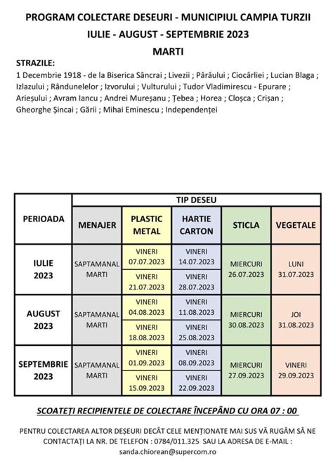 Programul De Colectare A De Eurilor Menajere I Reciclabile N