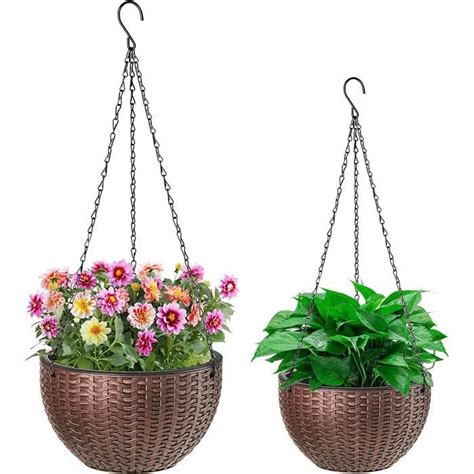 Lot De Jardini Res Suspendues Ystp Pot De Fleurs Suspendu