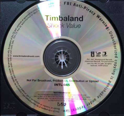 Timbaland - Shock Value (2007, CDr) | Discogs