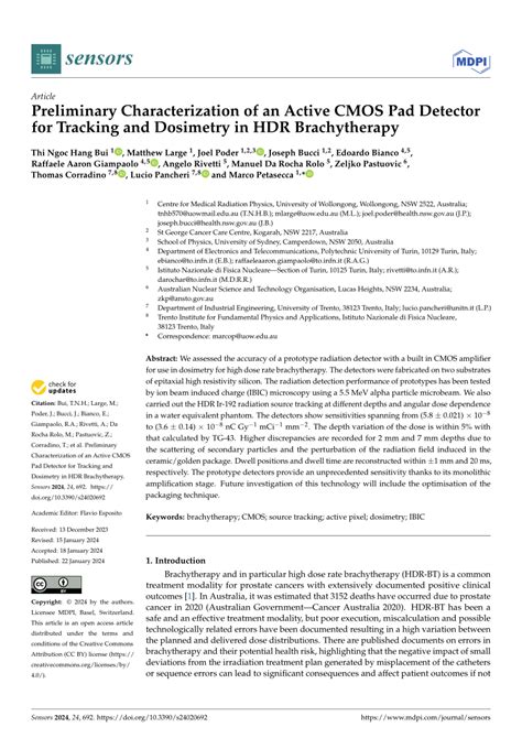 (PDF) Preliminary Characterization of an Active CMOS Pad Detector for ...