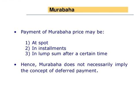 Murabaha INTRODUCTION