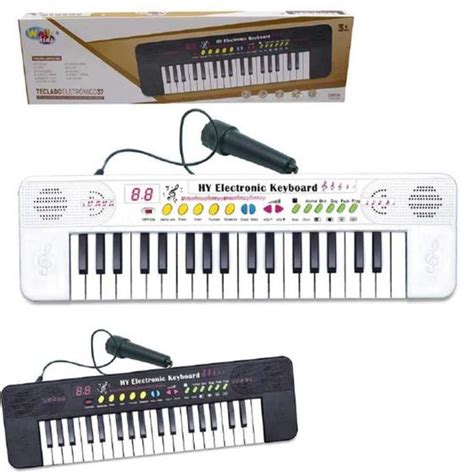 Teclado Infantil Piano Microfone Gravador Karaoke 37 Teclas Musical