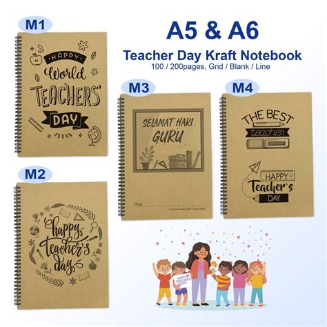 Ready Stock Teacher S Day Notebook Buku Nota Terima Kasih Cikgu Hadiah