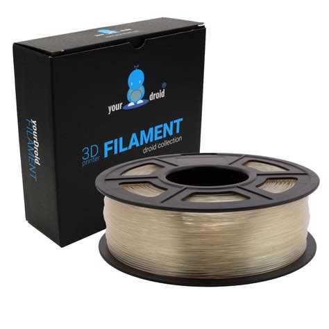 YourDroid PLA Filament Transparent 1 75mm 1kg Roboter Bausatz De