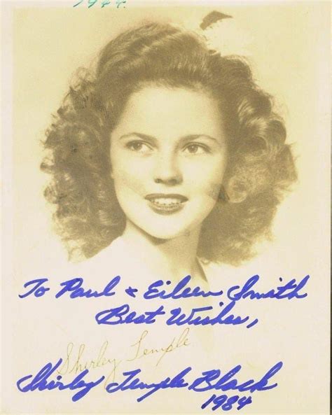 Shirley Temple Signed Photo