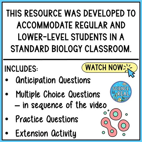 Cell Cycle Amoeba Sisters Video Handout - Science is Real Education