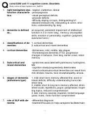 Comd 5240 Unit 11 Cognitive Comm Disorders Pdf Comd 5240 Unit 11