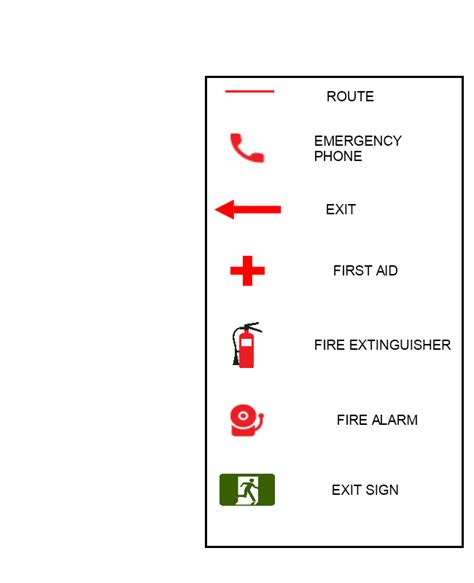 Fire Evacuation Plan Signs