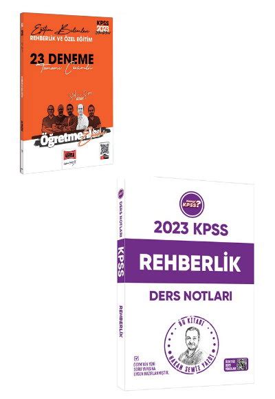 2023 KPSS Eğitim Bilimleri Rehberlik Ders Notları Hakan Semiz Hangi