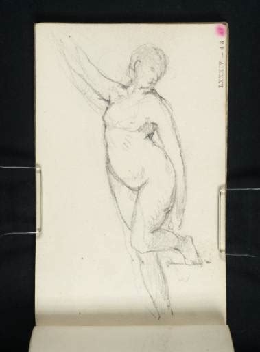 A Nude Woman Standing Left Leg Bent Right Arm Upraised Joseph