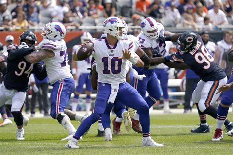 Bills’ Mitch Trubisky ‘cuts through Bears’ defense like a knife through ...