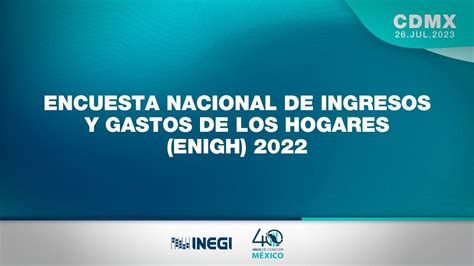 Conferencia Encuesta Nacional De Ingresos Y Gastos De Los Hogares