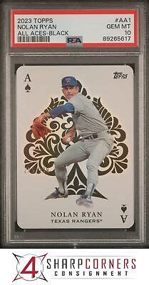 2023 TOPPS ALL ACES BLACK AA1 NOLAN RYAN HOF 299 POP 5 PSA 10 EBay