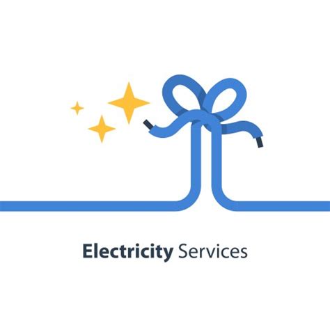 Electricity Connection Electrical Services Vector Image