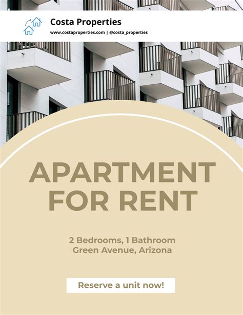 Free Apartment Flyer Templates Editable And Printable