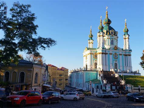 Saint Andrew's Church in Kiev, Ukraine : r/travel