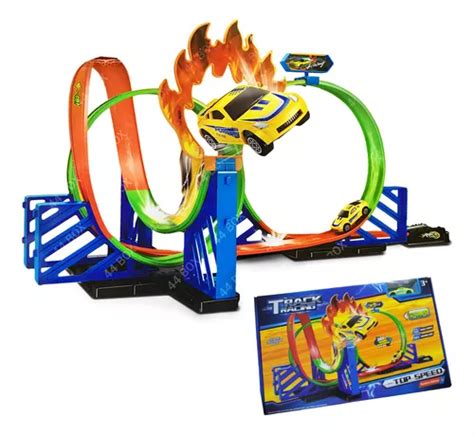 Pista Looping 360 Radical Lançador Tipo Hotwheels Carrinho Frete grátis