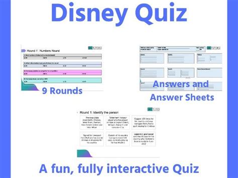 Disney Quiz | Teaching Resources