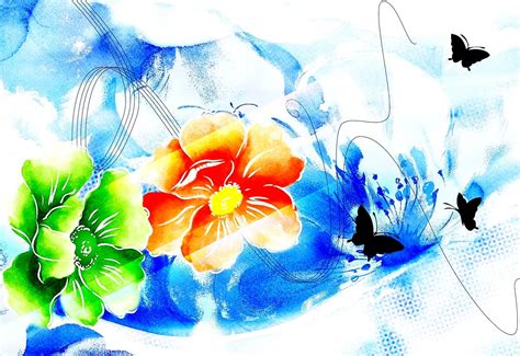 50+ Painted flowers wallpapers HD 🔥 Download Free backgrounds