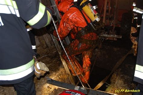 Kuh Aus G Llegrube Gerettet Freiwillige Stadtfeuerwehr B Rnbach