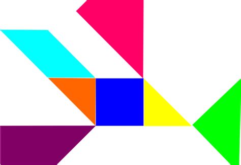 Tangram Para Imprimir Colorido Educação E Transformação