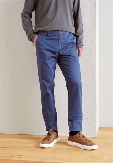 Scotch And Soda Essentials Stuart Chino Storm Blue Blu Zalando It