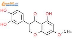 3 3 4 二羟基苯基 5 羟基 7 甲氧基 4H 1 苯并吡喃 4 酮 529 60 2 湖北国云福瑞科技有限公司 960化工网
