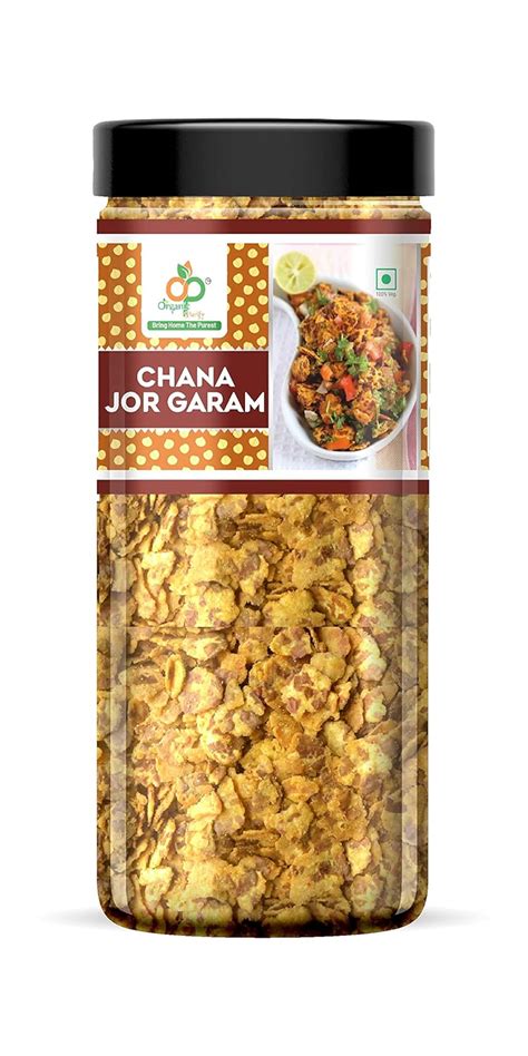 Organic Purify Low Fat Roasted Chana Jhor Garam Gms Jar Pack Oil