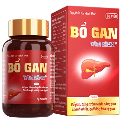 Bổ Gan Tâm Bình Hỗ Trợ Bổ Gan Tăng Cường Chức Năng Gan Vàng Da