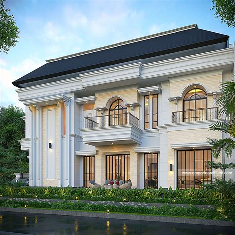 Desain Tampak Samping Rumah Mediteran Lantai Ibu Fhn Di Bintaro