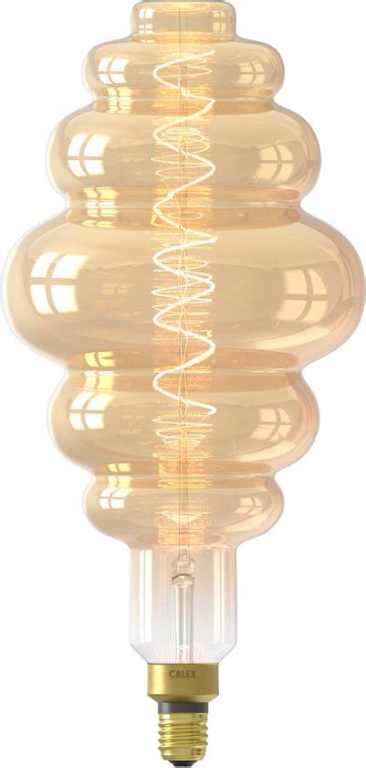 Calex Paris Xxl Goud E Led Lamp Filament Lichtbron Dimbaar W