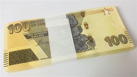 Zimbabwe 100 Dollars 2020 2022 P 106 UNC Lot 100 Pcs 1 Bundle EBay