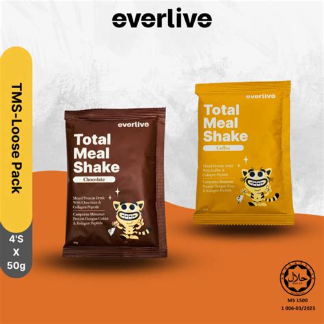 Everlive Total Meal Shake With Added Collagen Chocolate Coffee Loose